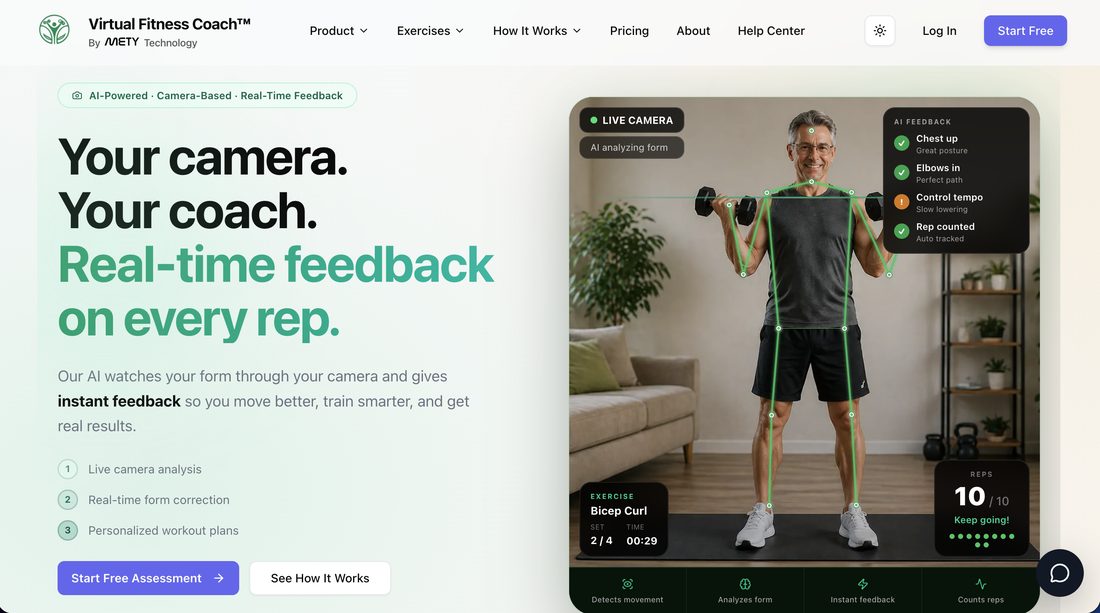 MyEdMaster virtual fitness coach: real-time AI form feedback
